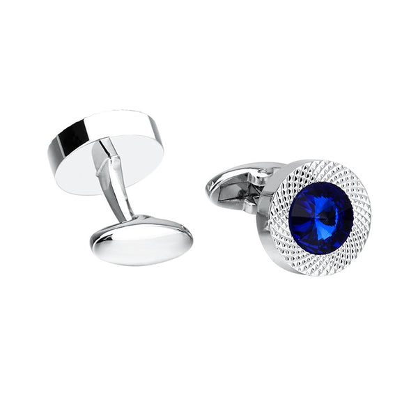 Blue Crystal Cone Cufflinks
