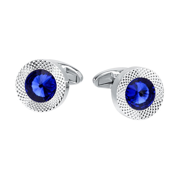 Blue Crystal Cone Cufflinks