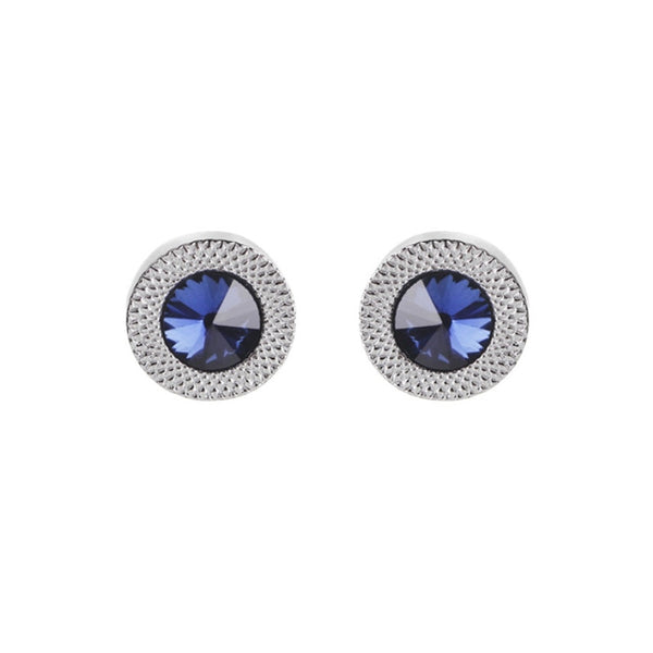 Blue Crystal Cone Cufflinks