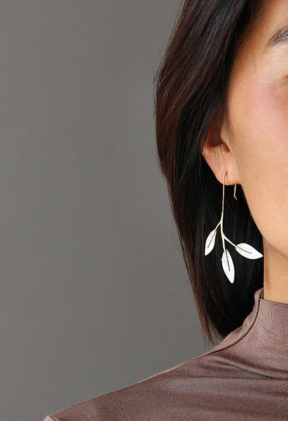 Leaf Drop Earrings