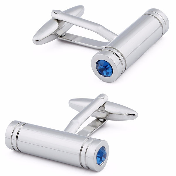 Cylinder Pattern Metal Cufflinks
