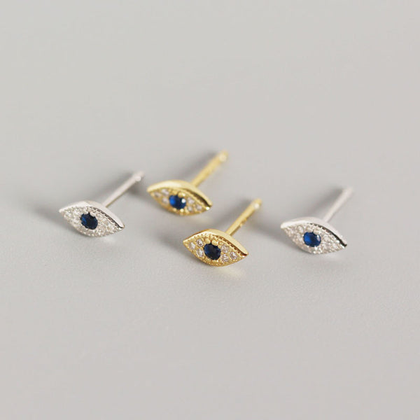Stud Earrings Blue