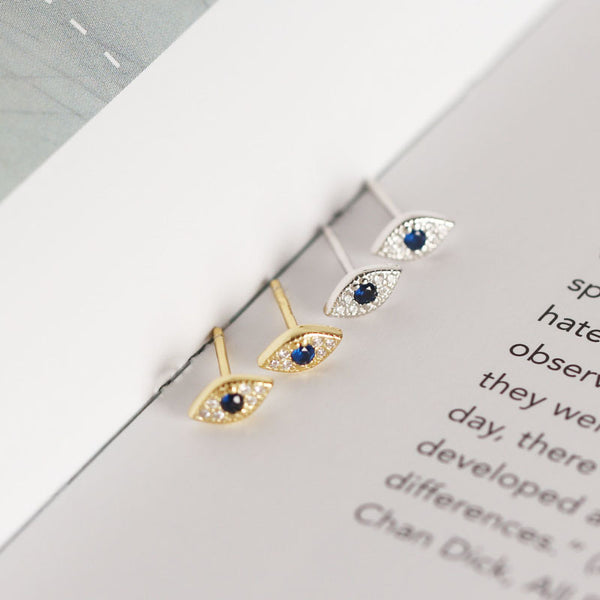 Stud Earrings Blue