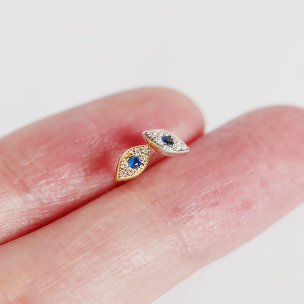 Stud Earrings Blue