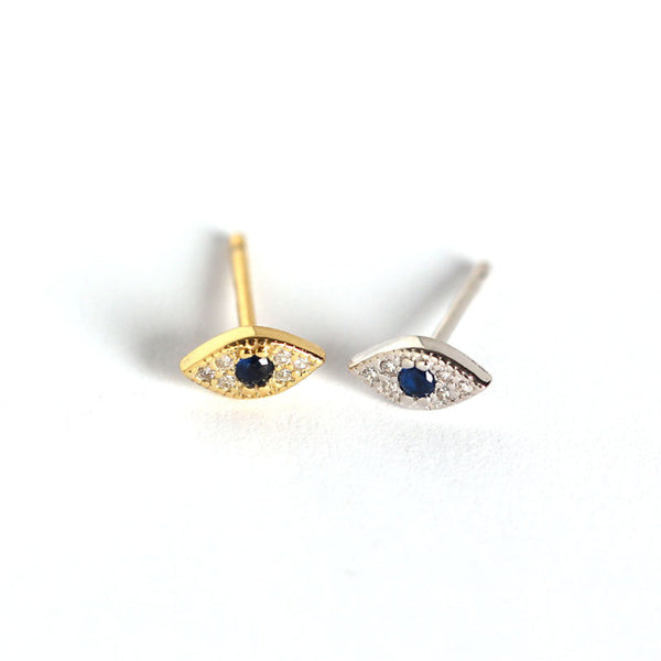 Stud Earrings Blue
