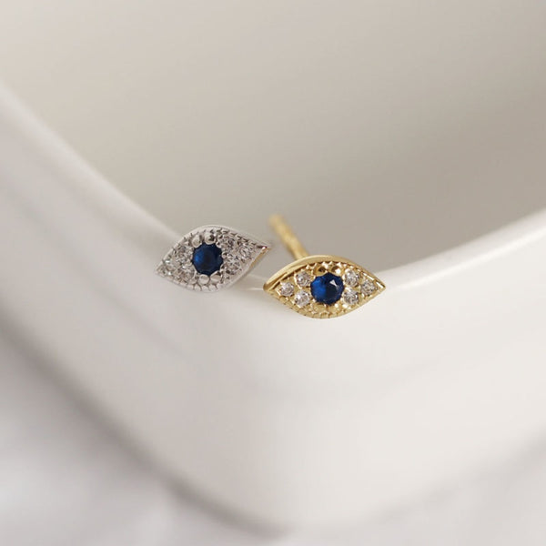 Stud Earrings Blue