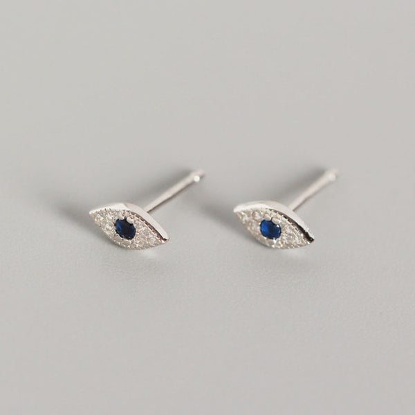 Stud Earrings Blue