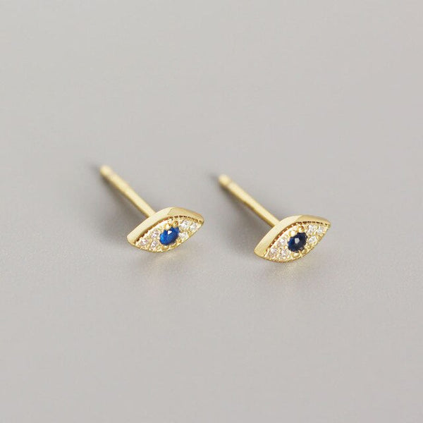 Stud Earrings Blue