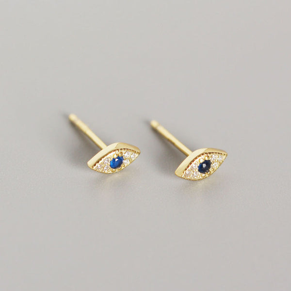 Stud Earrings Blue