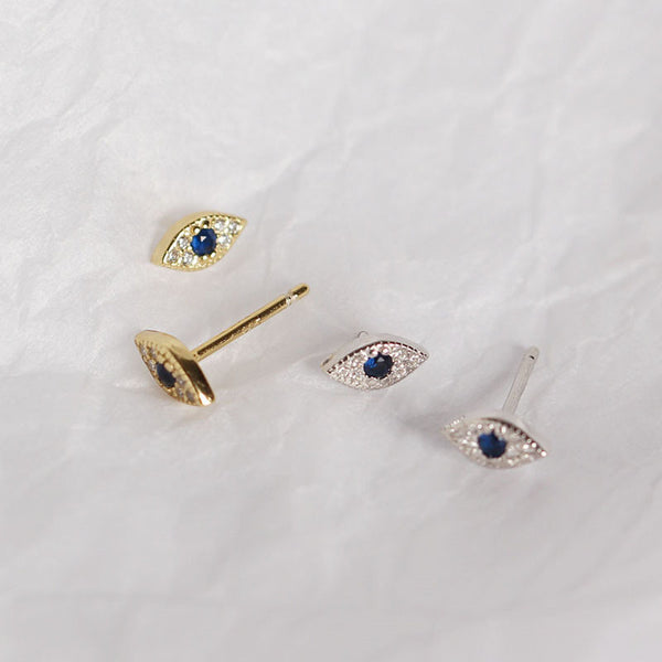 Stud Earrings Blue