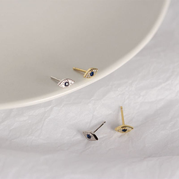 Stud Earrings Blue