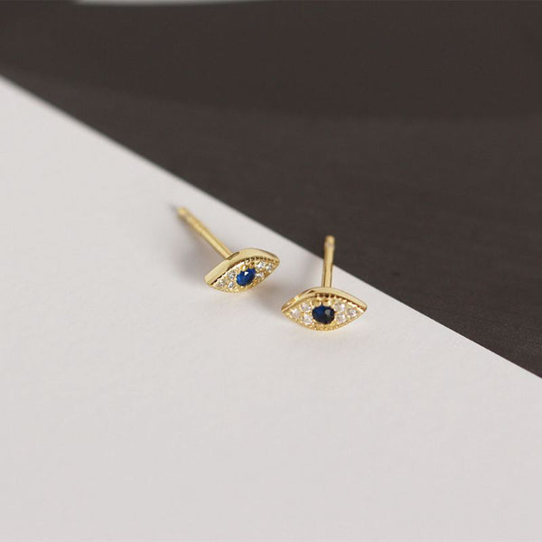 Stud Earrings Blue