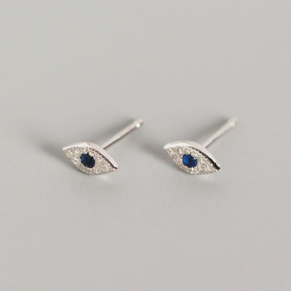 Stud Earrings Blue