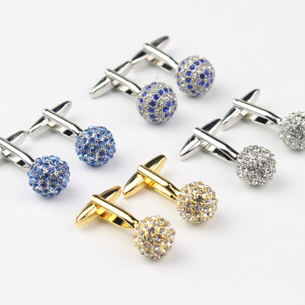 Classical Gem Brass Cufflinks