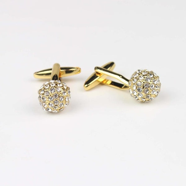 Classical Gem Brass Cufflinks