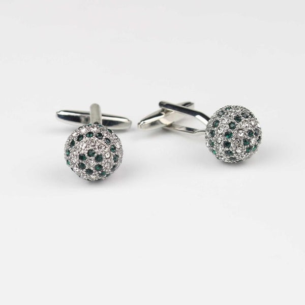 Classical Gem Brass Cufflinks
