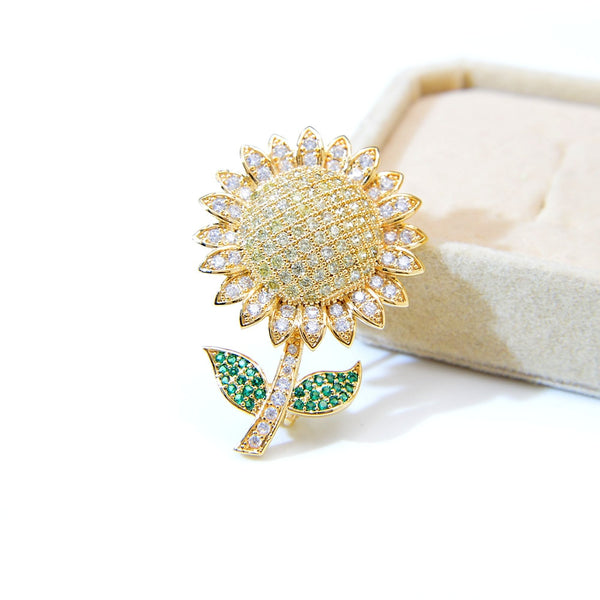 Sunflower Brooches For Women