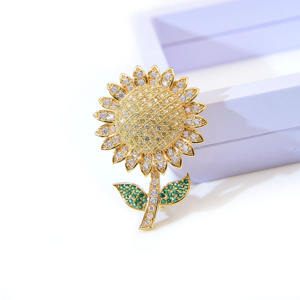 Sunflower Brooches For Women
