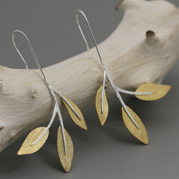 Leaf Drop Earrings