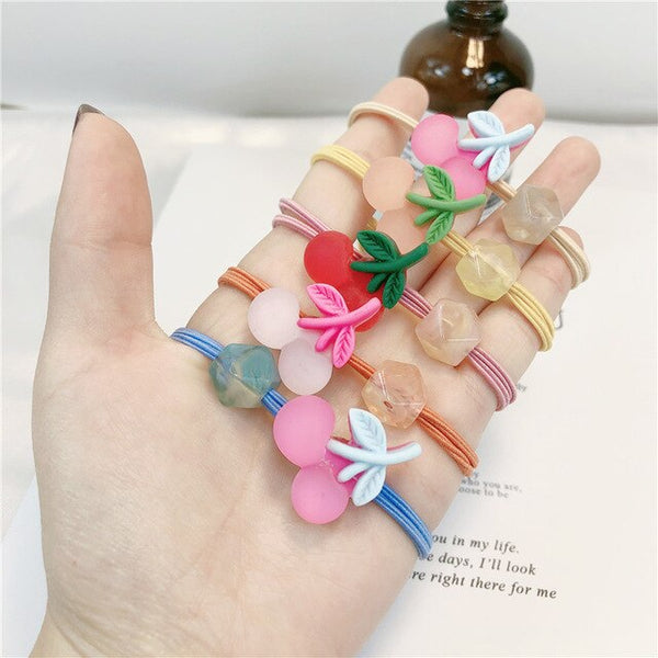 5pcs cute girl head rope