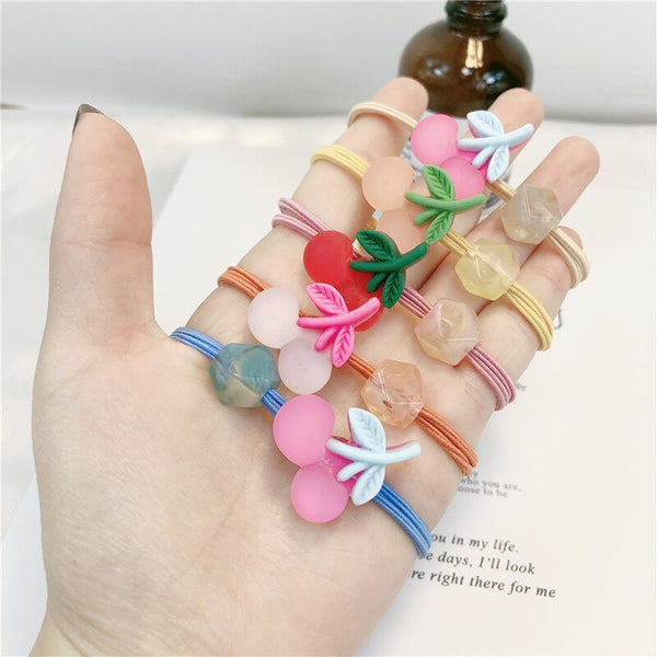 5pcs cute girl head rope