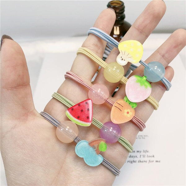 5pcs cute girl head rope