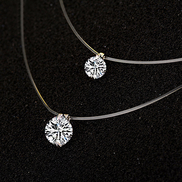 Zirconia Necklace Invisible