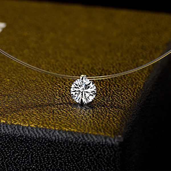 Zirconia Necklace Invisible