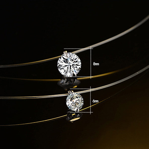 Zirconia Necklace Invisible
