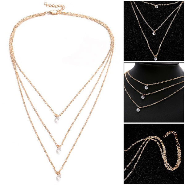 Zircon Necklace 1Pcs