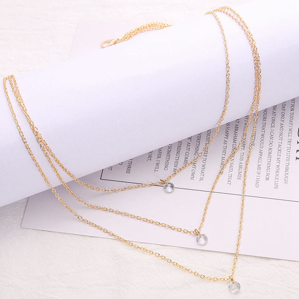 Zircon Necklace 1Pcs