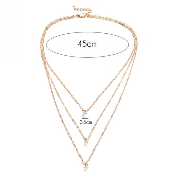 Zircon Necklace 1Pcs