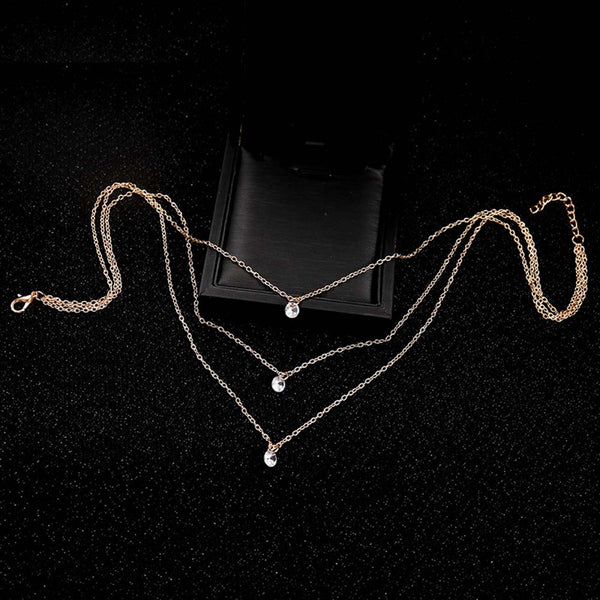Zircon Necklace 1Pcs