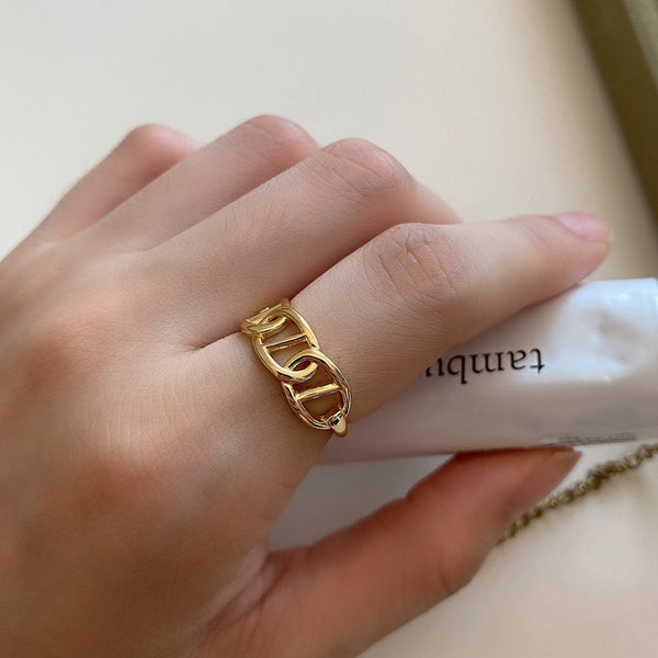 Letter Chain Rings