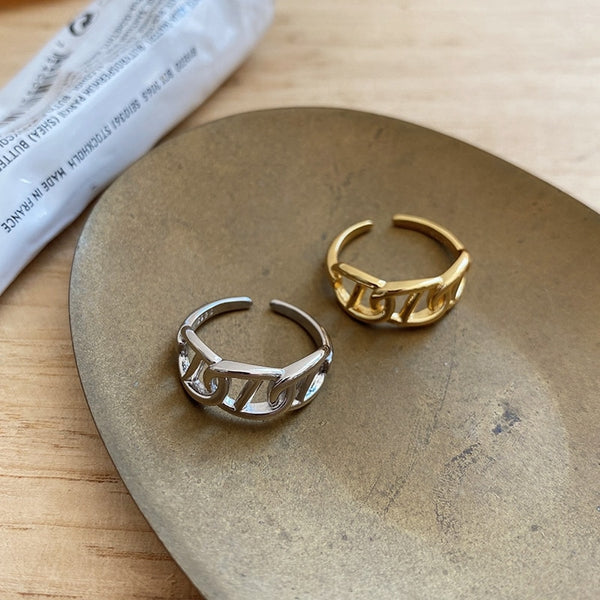 Letter Chain Rings