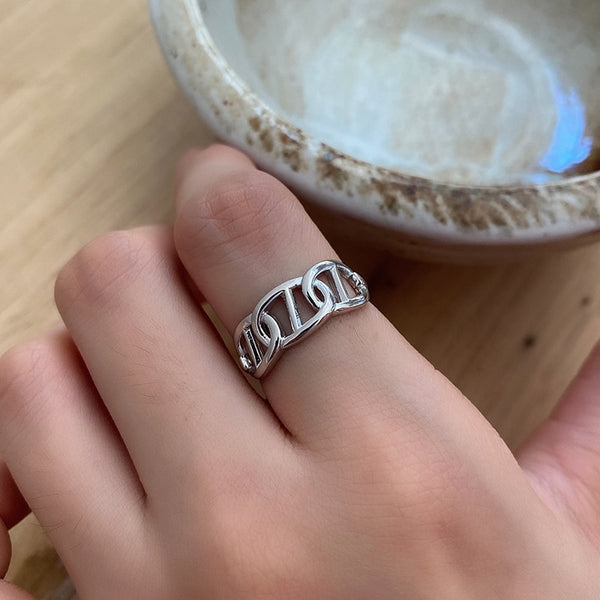 Letter Chain Rings