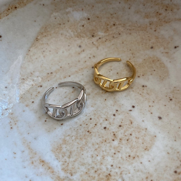 Letter Chain Rings