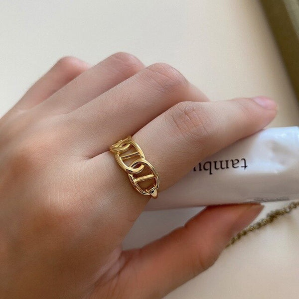 Letter Chain Rings