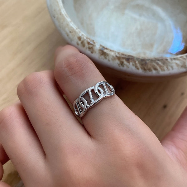 Letter Chain Rings