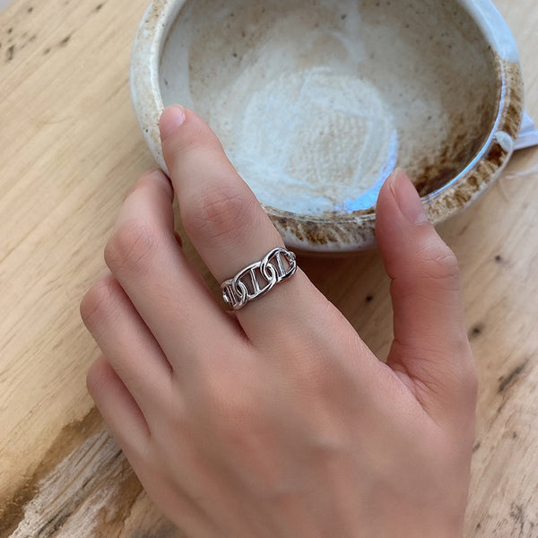 Letter Chain Rings