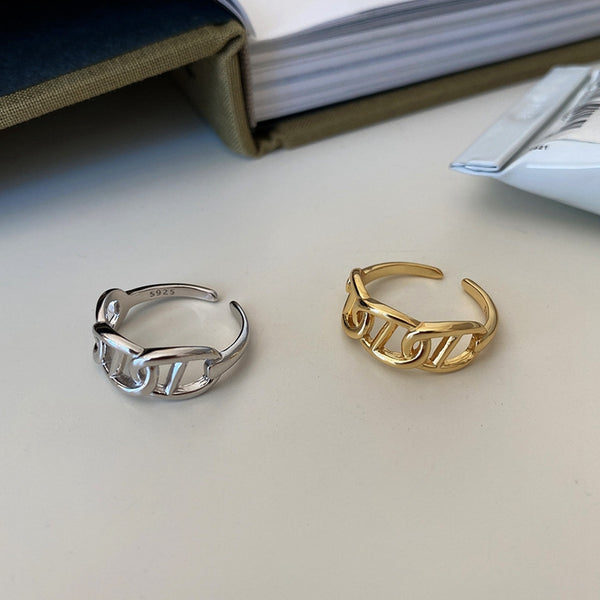 Letter Chain Rings