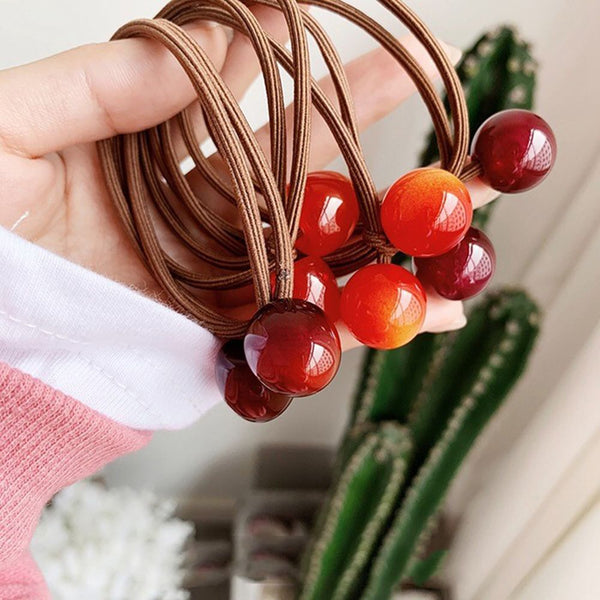 Cherry Hair Rope Acrylic