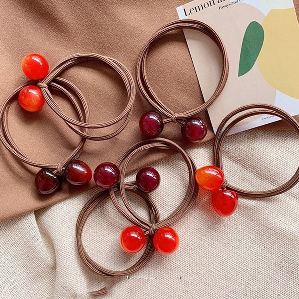 Cherry Hair Rope Acrylic