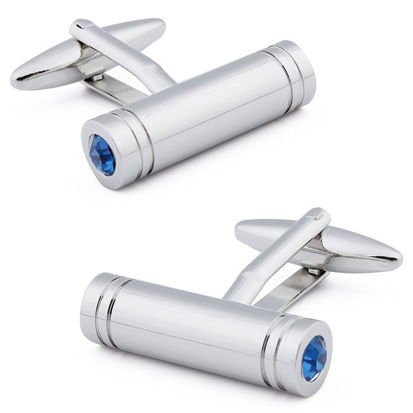 Cylinder Pattern Metal Cufflinks