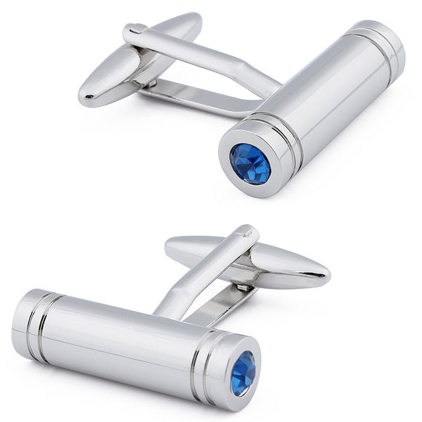 Cylinder Pattern Metal Cufflinks