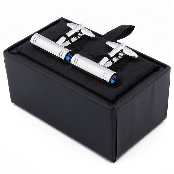 Cylinder Pattern Metal Cufflinks