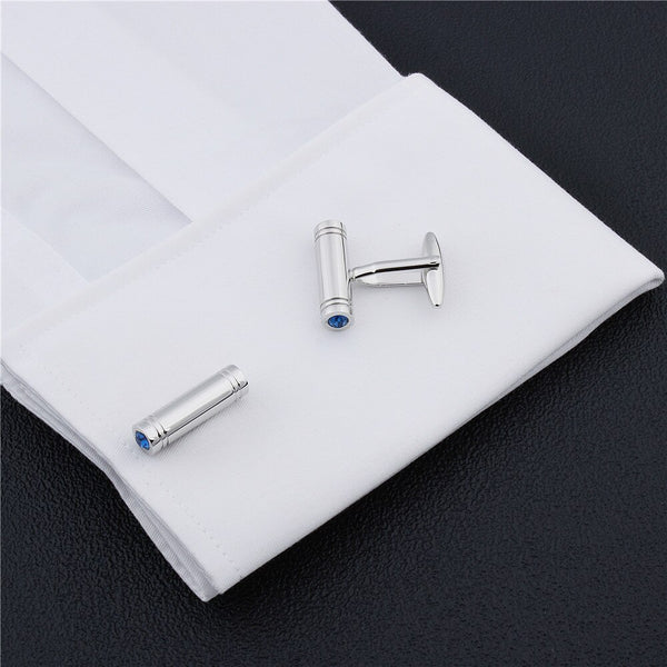 Cylinder Pattern Metal Cufflinks